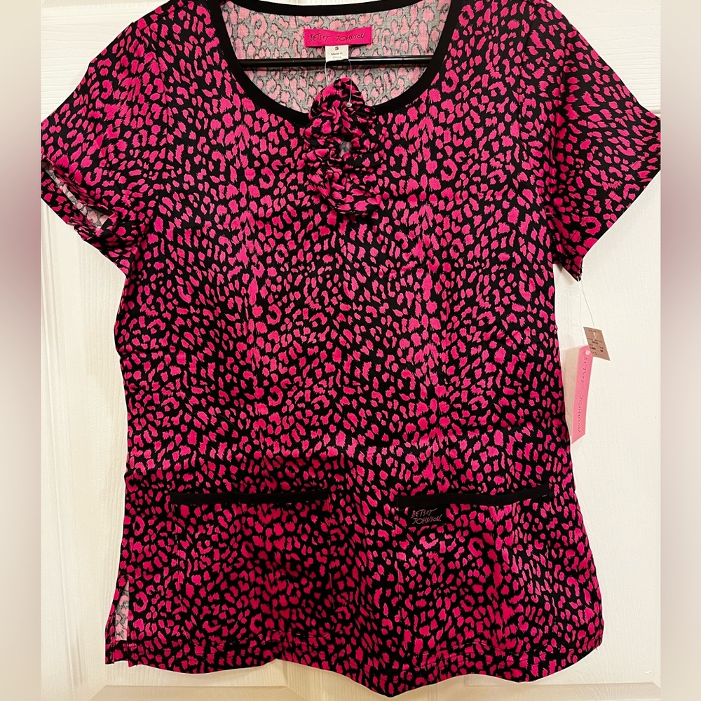 Betsey Johnson Scrub Top